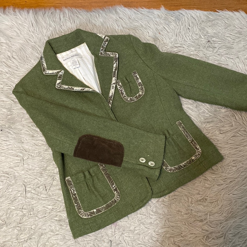 Green vintage blazer